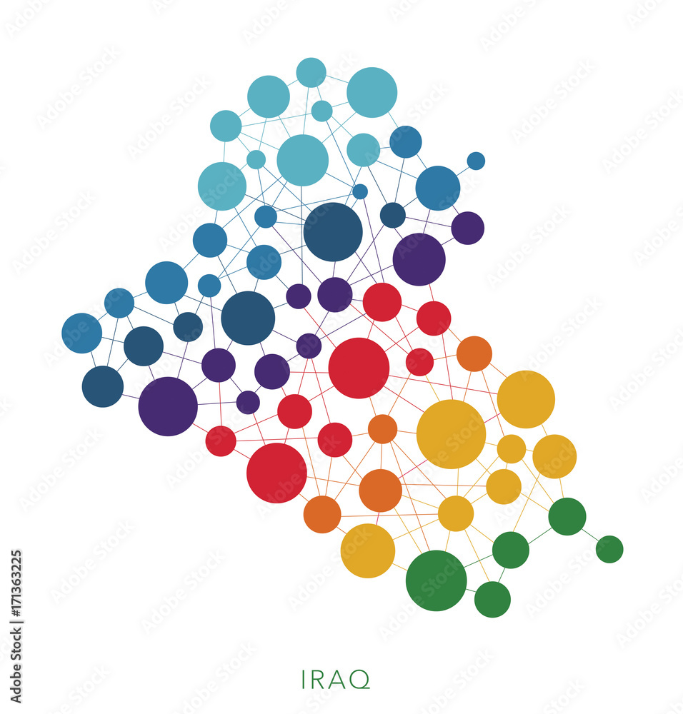 dotted texture Iraq vector background dotted texture Iraq vector background