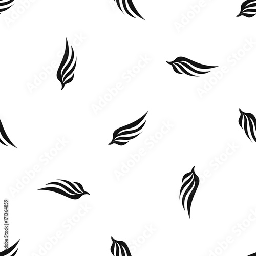 Wing pattern seamless black