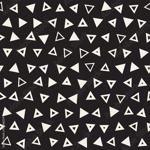 Seamless primitive jumble minimalism patterns. Randomly scattered geometric shapes. Abstract background design