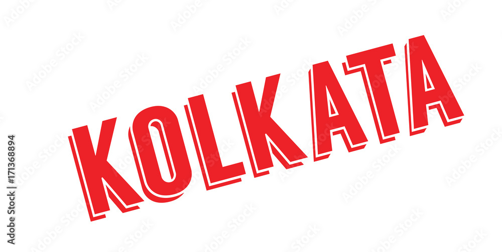 Fototapeta premium Kolkata rubber stamp. Grunge design with dust scratches. Effects can be easily removed for a clean, crisp look. Color is easily changed.