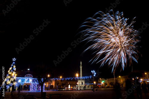 Fireworks during new year party © Piotr Jankowiak
