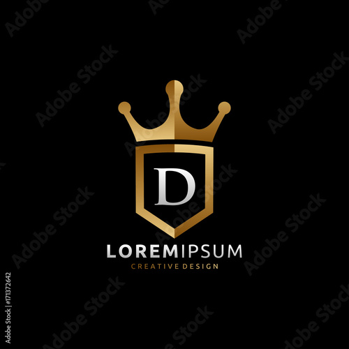 Royal King D Letter Logo