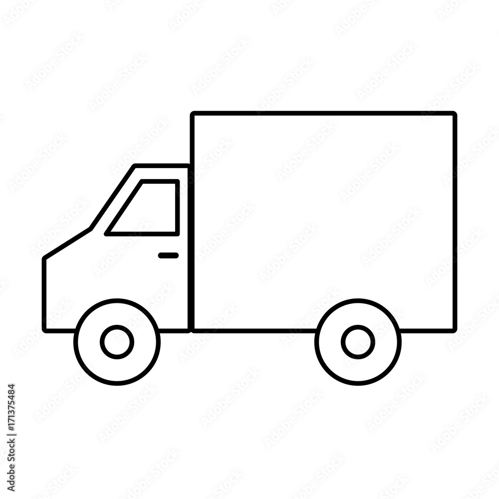 cargo truck icon over white background vector illustration cargo truck icon over white background vector illustration