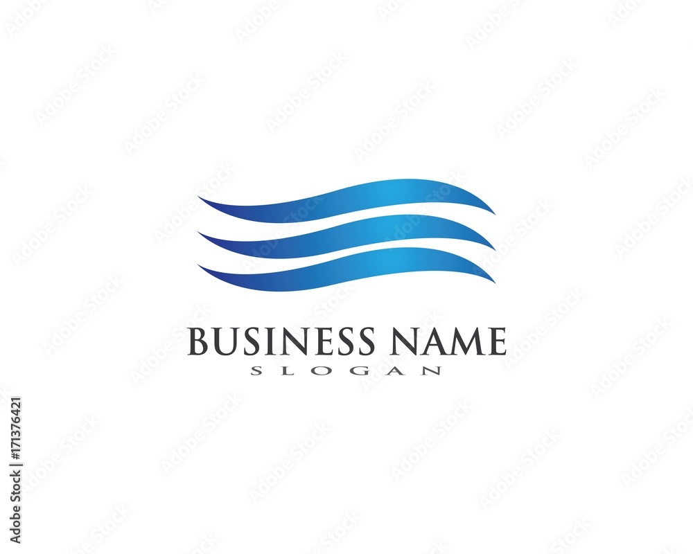 Water wave Logo Template Water wave Logo Template