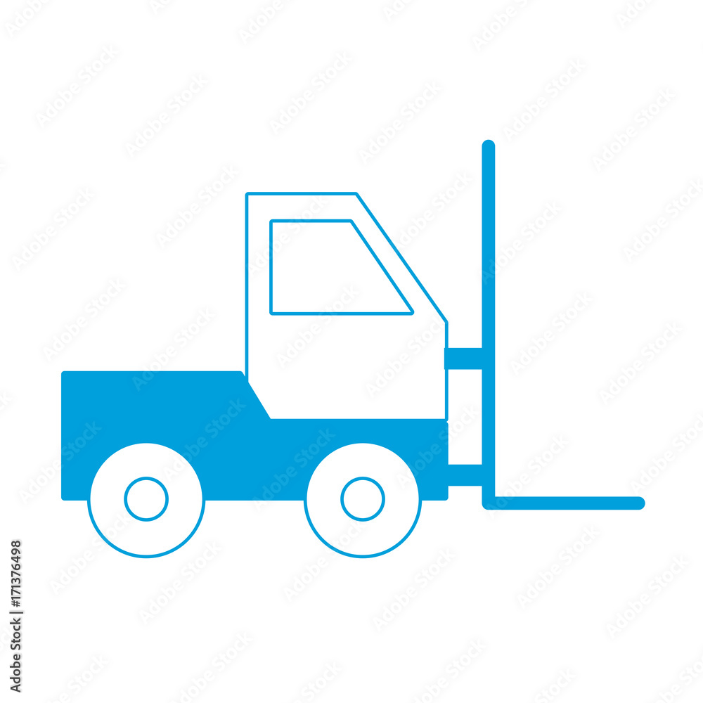 forklift truck icon over white background vector illustration forklift truck icon over white background vector illustration