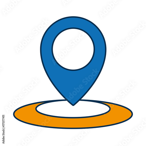 Free Download location pin icon over white background vector illustration - GFXLoad