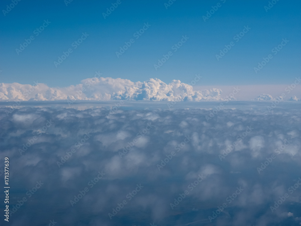 Naklejka premium sky with clouds background