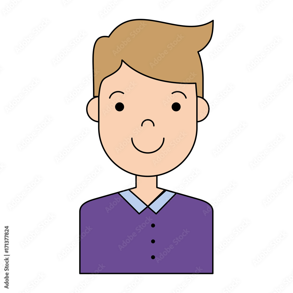 happy man icon over white background colorful design vector illustration happy man icon over white background colorful design vector illustration
