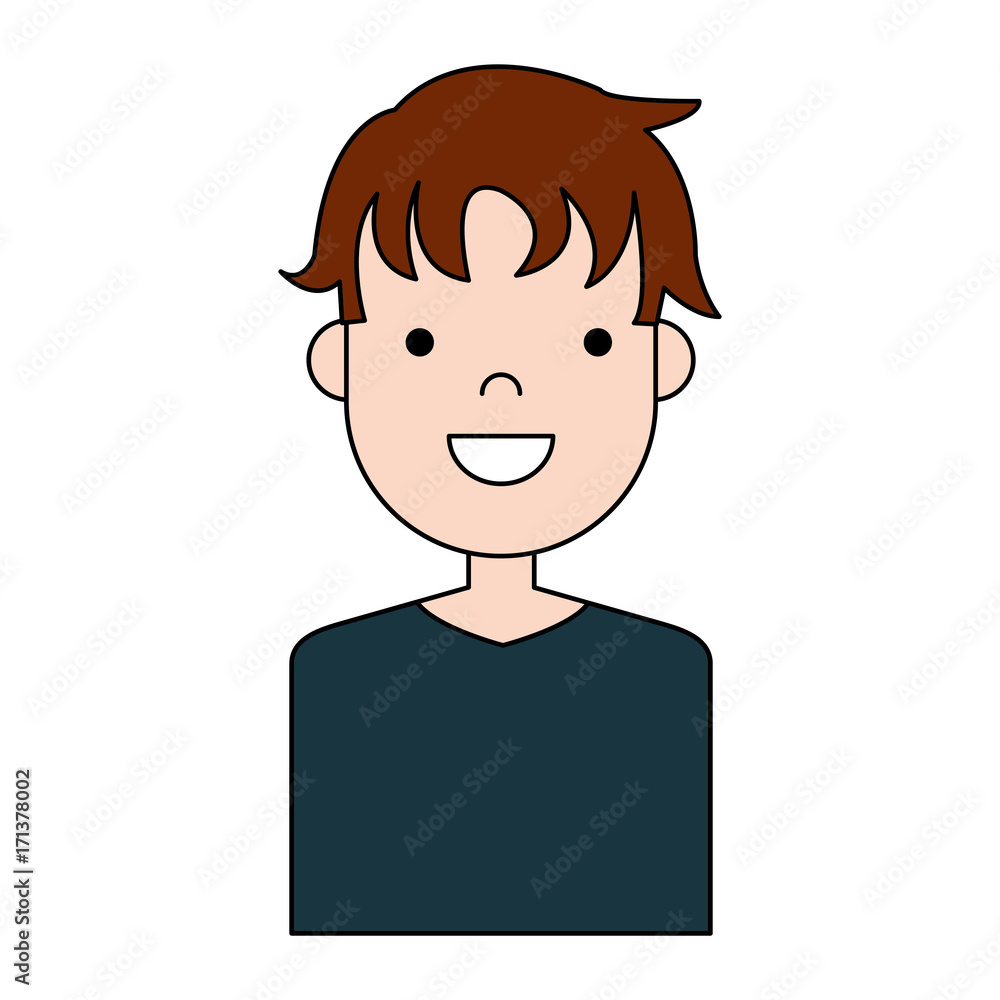happy man icon over white background colorful design vector illustration happy man icon over white background colorful design vector illustration