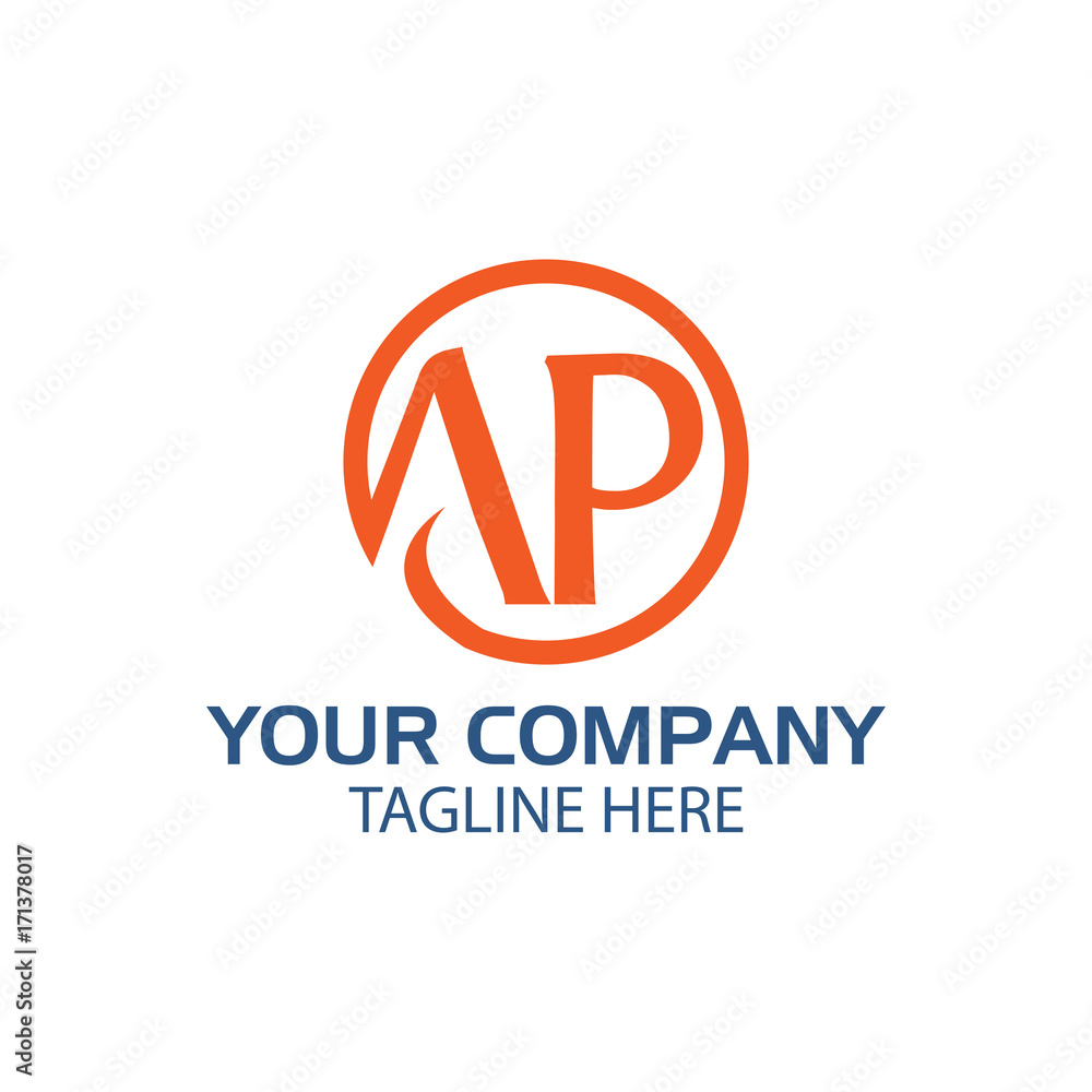 initial letter td linked round, logo orange initial letter td linked round, logo orange