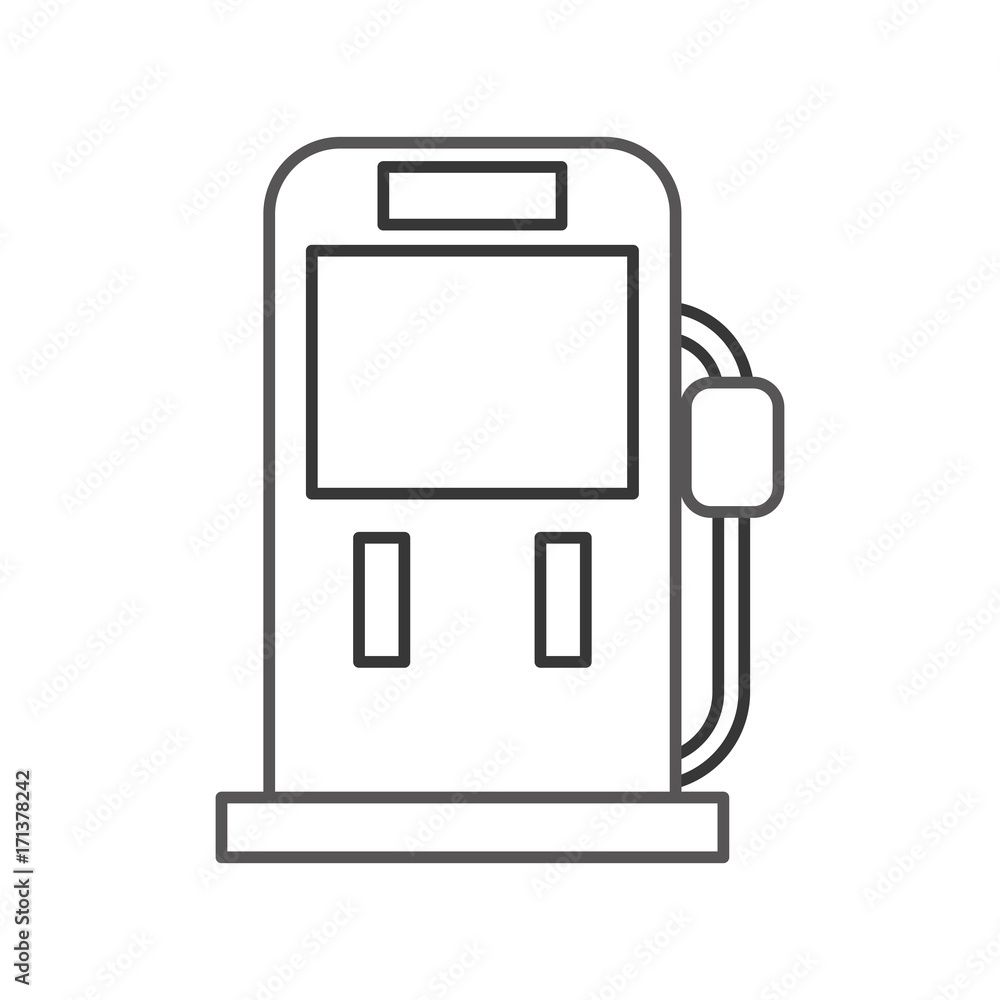 gasoline fuel pump filling station equipment icon vector illustration gasoline fuel pump filling station equipment icon vector illustration
