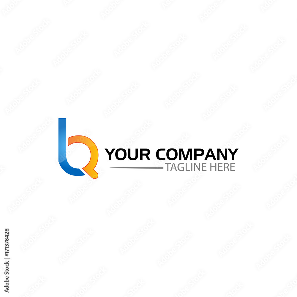 Letter B and Q, Logo Design Element Letter B and Q, Logo Design Element