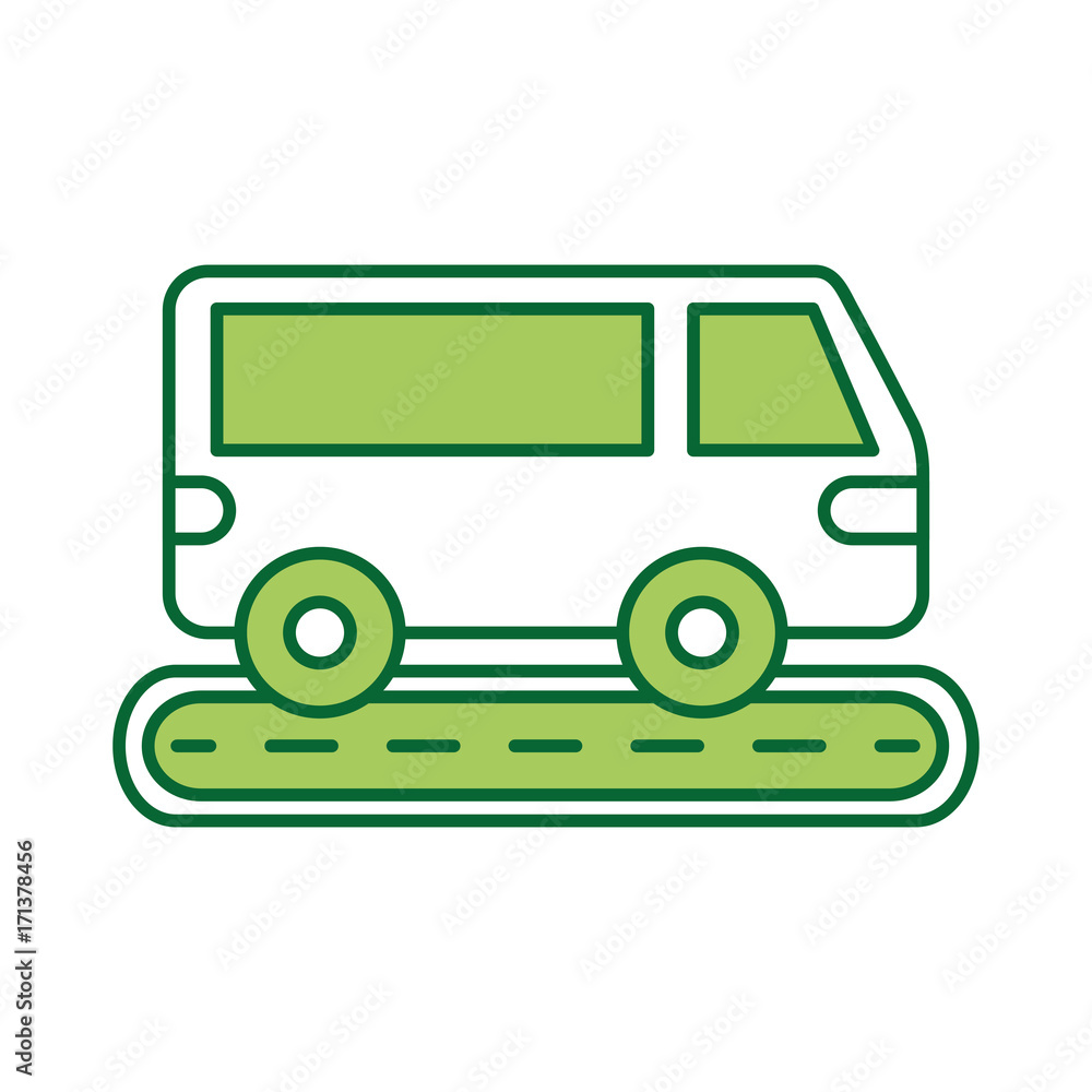 van car street transport vehicle wheel vector illustration van car street transport vehicle wheel vector illustration