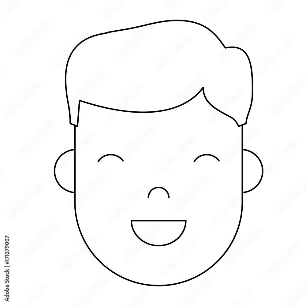 cartoon man face icon over white background vector illustration cartoon man face icon over white background vector illustration