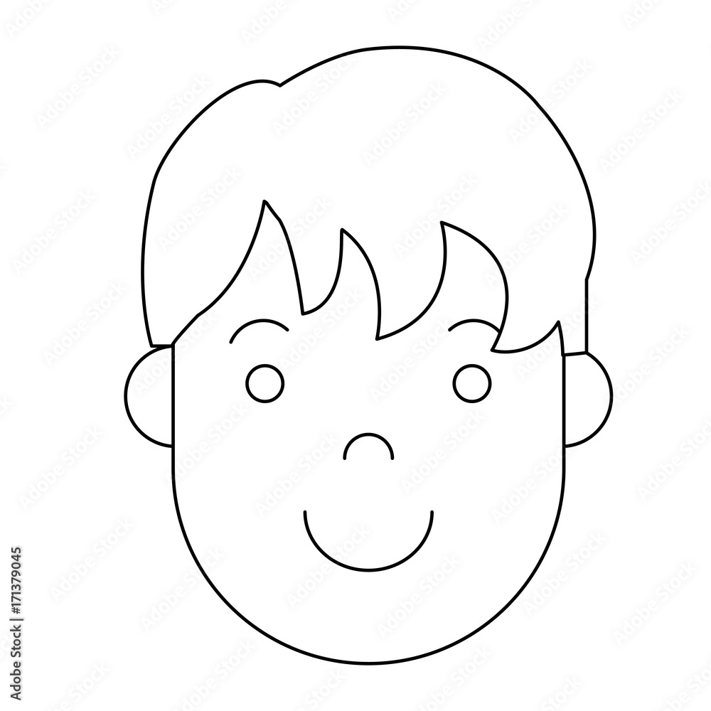 cartoon man face icon over white background vector illustration cartoon man face icon over white background vector illustration
