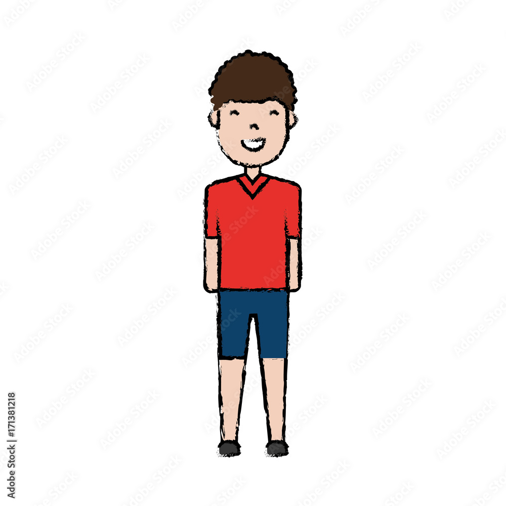 cartoon man standing icon over white background colorful design vector illustration cartoon man standing icon over white background colorful design vector illustration