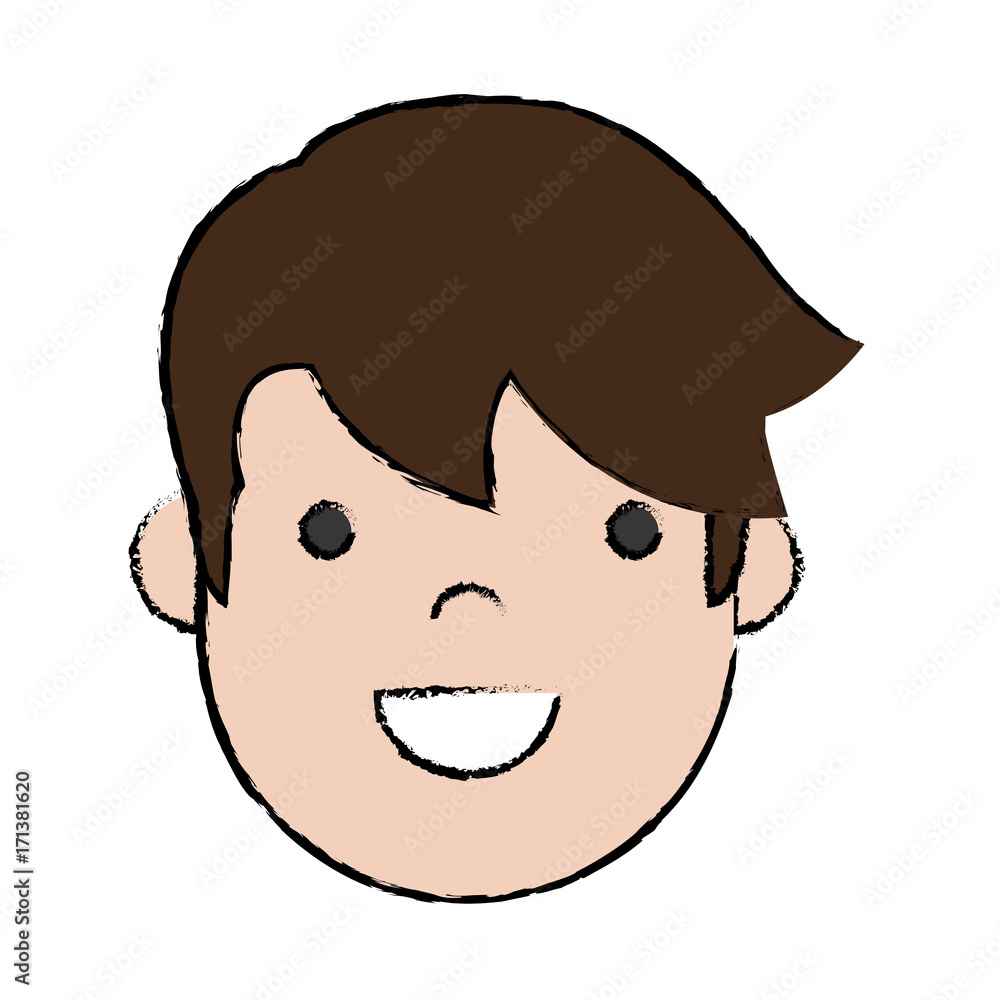 cartoon man face icon over white background colorful design vector illustration cartoon man face icon over white background colorful design vector illustration