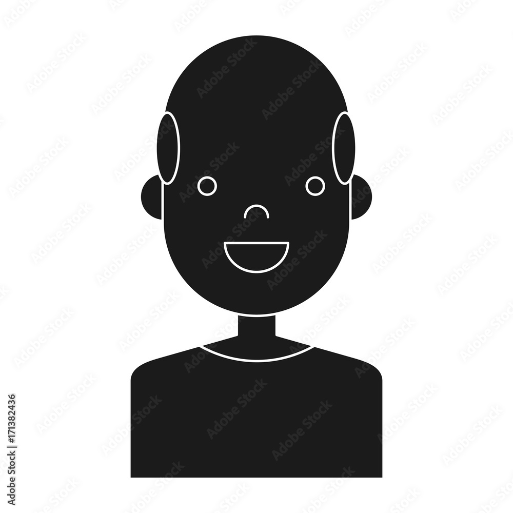 happy man icon over white background vector illustration happy man icon over white background vector illustration