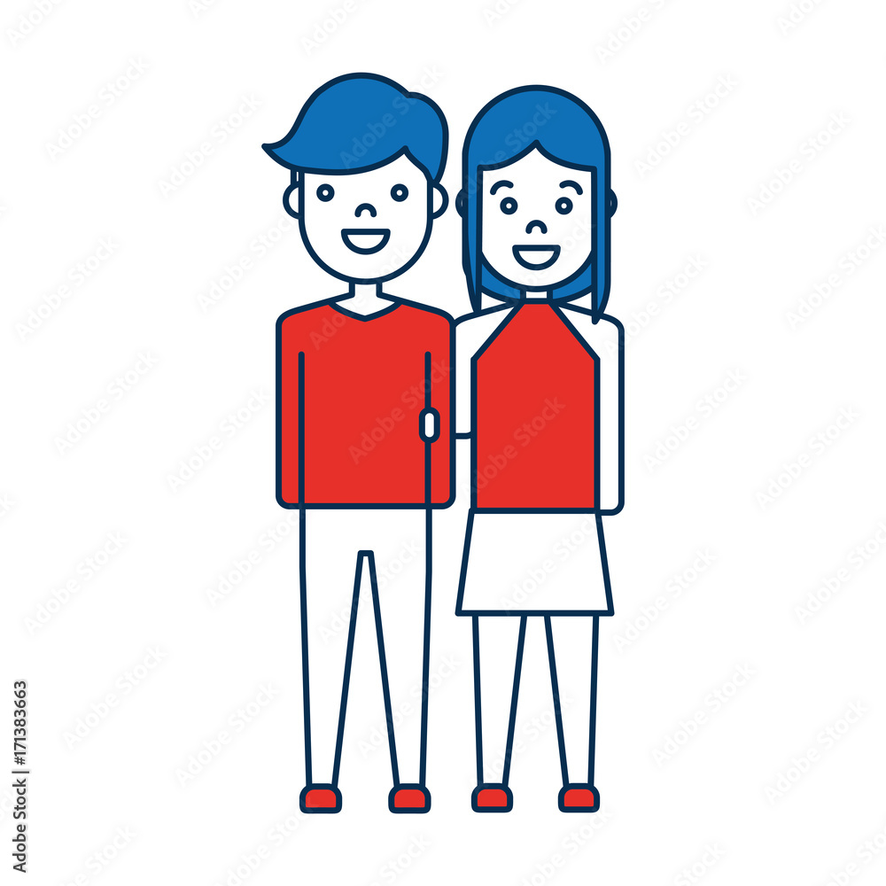 happy couple icon over white background colorful design vector illustration happy couple icon over white background colorful design vector illustration