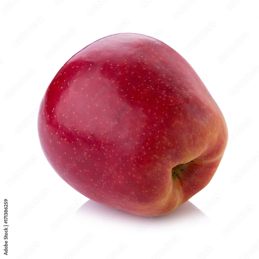 Obraz premium Fresh red apple isolated on white background