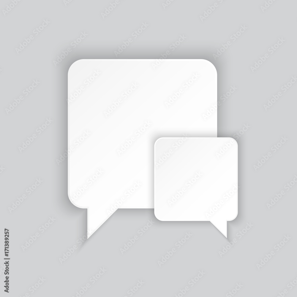 White paper speech bubbles, connected dots and data. Eps 10 vector file. White paper speech bubbles, connected dots and data. Eps 10 vector file.