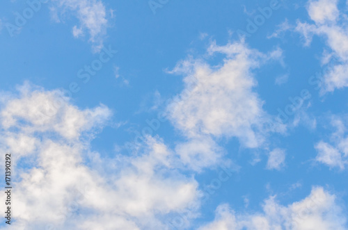 Clouds on blue sky background