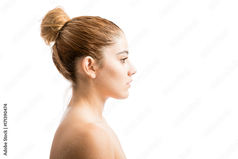 Young Caucasian woman with soft skin Young Caucasian woman with soft skin