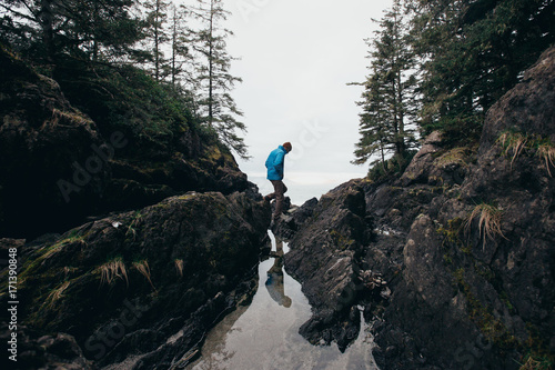 Searching along the Lost Trail of Vancouver Island, BC.