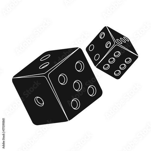 Game single icon in black style.Game, vector symbol stock illustration web.