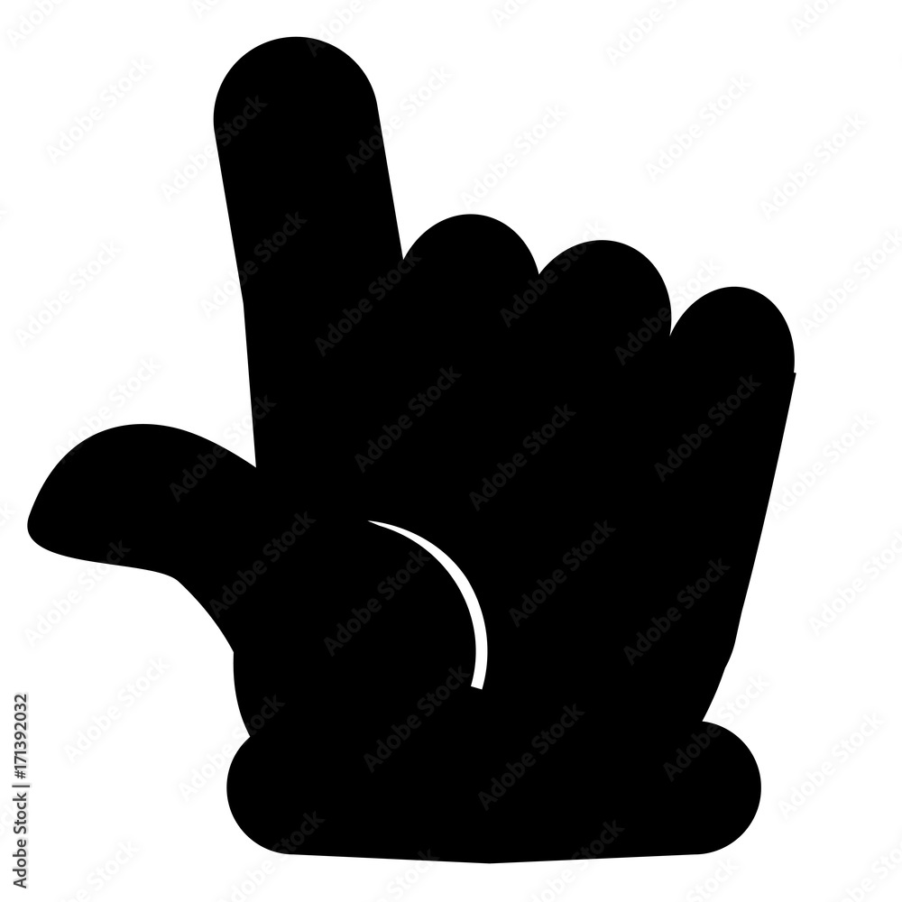 Hand - Give a Vote or Push Something, Isolated on White Hand - Give a Vote or Push Something, Isolated on White