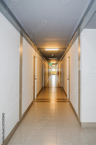 apartment walkway interior