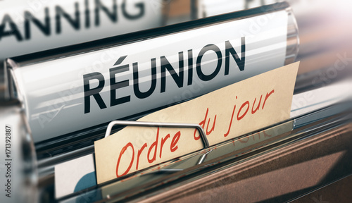 Photography Ordre du Jour, Organiser une Réunion