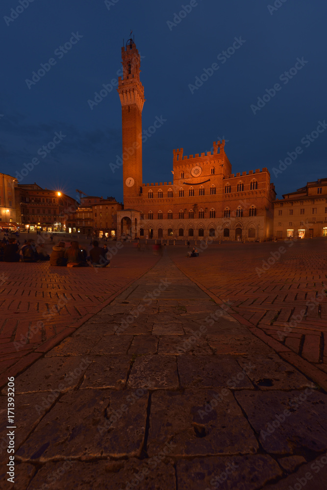 Siena by night