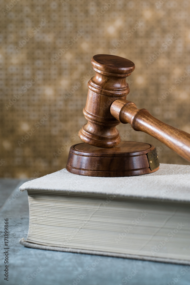 Law Concept. Golden Background Law Concept. Golden Background