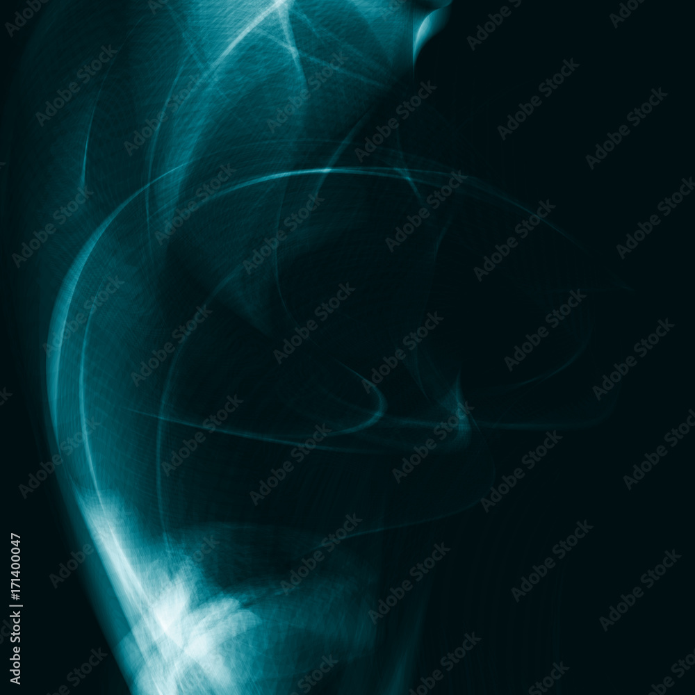 Fototapeta premium Abstract dynamic background, futuristic wavy illustration 