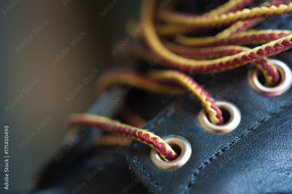 Fototapeta premium Rope and leather boots