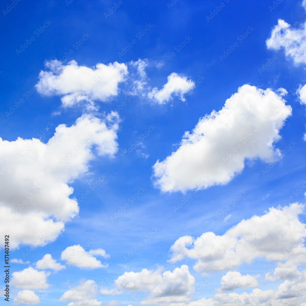 Fototapeta premium Clouds with blue sky background.