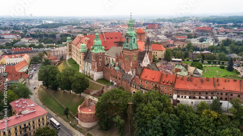 Krakow Wawel Castle from the height