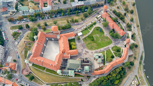 Krakow Wawel Castle from the height