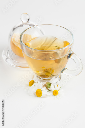 Cup of chamomile tea