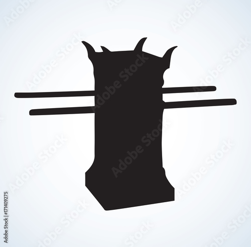 Altar. Vector drawing