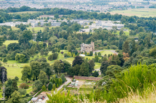 Фотография View of Airthrey Castle and Stirling University Campus from Ochil Hills near Bla
