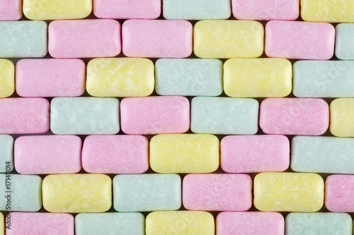 Chewing gum textured background
