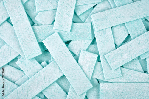 Abstract background from chewing gum plates photo