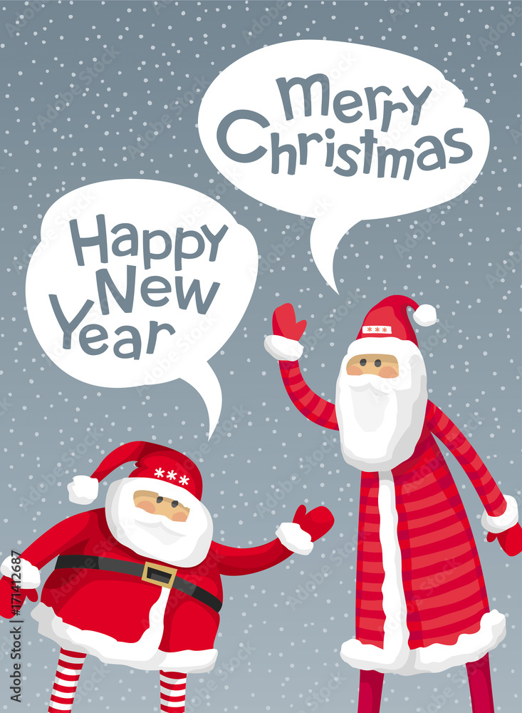 Two vector Santa Clauses Two vector Santa Clauses