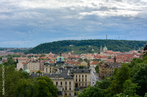 Aerial view of Prague, Czech Republic