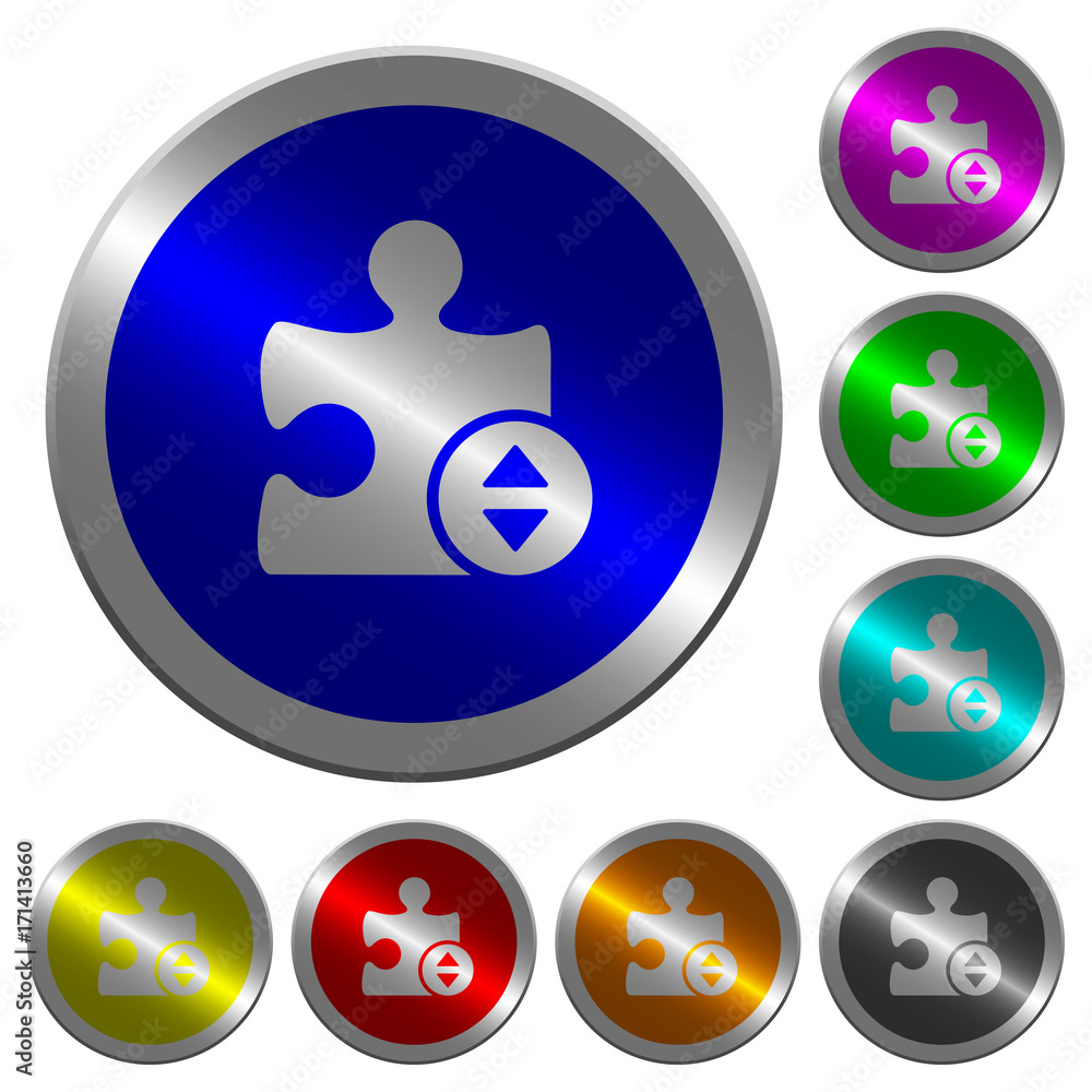 Plugin fine tune luminous coin-like round color buttons Plugin fine tune luminous coin-like round color buttons