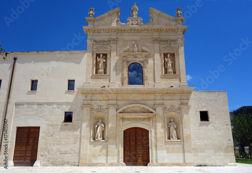 Baroque church Facade in Lecce, Italy