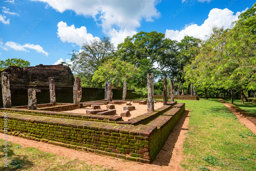Ruin complex of anient city Polonnaruwa, Sri Lanka