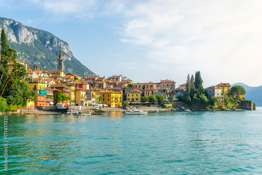 small town Varenna at Lake Como, Italy